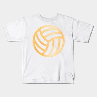 Volleyball Orange Kids T-Shirt